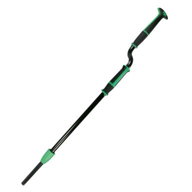 erGO! Teleskopstiel 1,30 - 1,70 m in S-Form ohne Tankhalterung | FAPLW Ergonomischer Stiel mit beweglichem Griff 