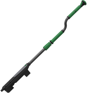 erGO! Teleskopstiel 1,30 - 1,70 m in S-Form mit Tankhalterung | FAEPL Ergonomischer Stiel mit beweglichem Griff 