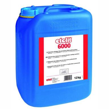 etolit 6000 | 12 Kg flüssiger Gläserreiniger, hochalkalisch, chlorfrei, für geringe Wasserhärten geeignet