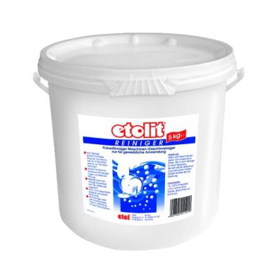 etolit Reiniger |  5 kg <br>pulverförmiger, bleichend, mildalkalischer Geschirrreiniger für haushaltsähnliche Geschirrspülmaschinen - nur für gewerbliche Anwendung -