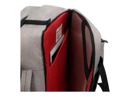 DICOTA Laptop-Rucksack Backpack Dual Plus EDGE Kunstfaser grau 29,0 l bis 39,6 cm (15,6 Zoll)