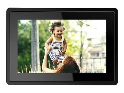DENVER FRAMEO PFF-1021BLACK - Digitaler Fotorahmen - 16 GB - 25.7 cm (10.1")