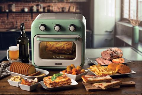 DE LONGHI Ariete Vintage Air Fryer Mini- Ofen grün