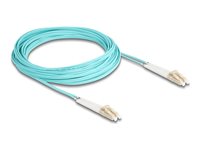 DELOCK LWL Kabel LC Duplex zu LC Duplex Multimode OM3 winkelbar 10 m