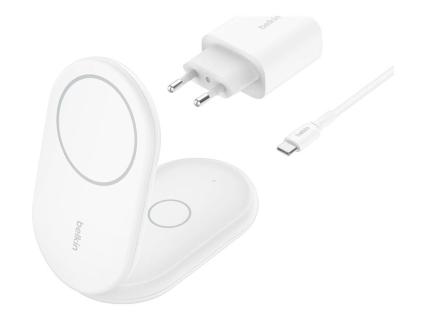 BELKIN Wireless BOOST CHARGE Qi2 Ladestation 15W, weiss