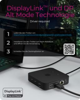 RAIDSONIC IB-DK4090-C (HDMI, USB-C, USB-A, RJ-45)