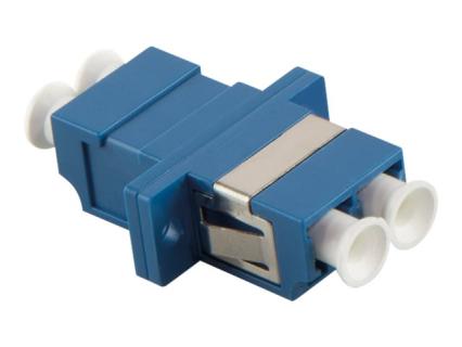 LogiLink LWL Kupplung, 2x LC-Duplex, Multimode, OS1/2, blau