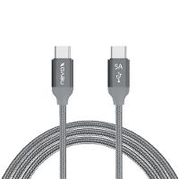 nevox USB C USB-Kabel mit Emarker Chip 1,0 m silber