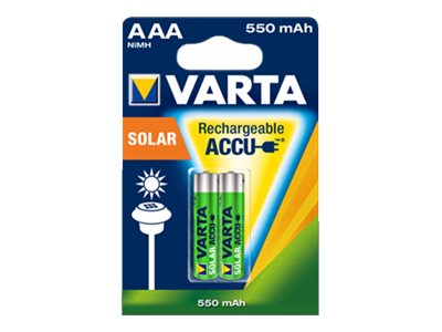 VARTA Solar Akku AAA LR03 Micro 2er 550mAh