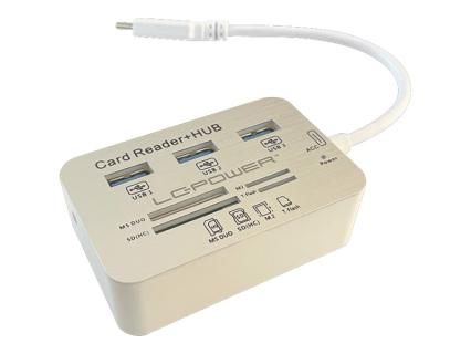 LC-POWER LC Power LC-HUB-C-CR - Hub - 3 x SuperSpeed USB 3.0 - Desktop