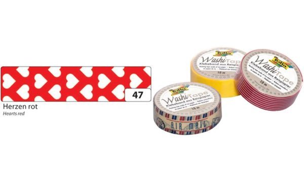 Image folia_Deko-Klebeband_Washi-Tape_He_rzen_rot_img5_4395683.jpg Image