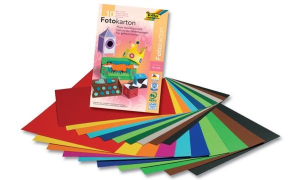 folia Fotokartonblock, DIN A3, farb ig sortiert (57905322)