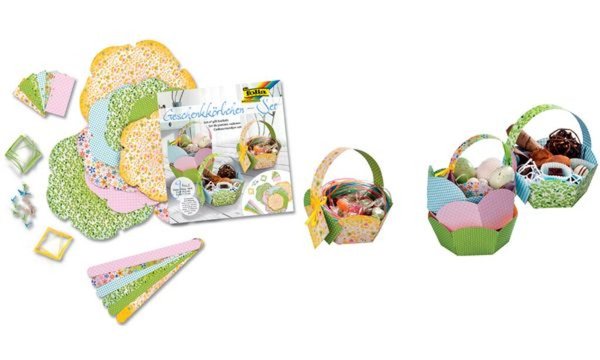 folia Geschenkkörbchen-Bastelset, 9 Körbchen (57905920)