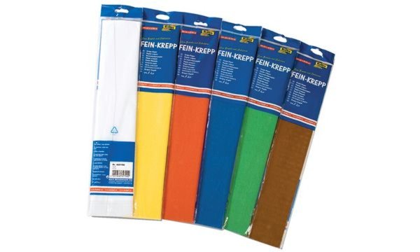 folia Krepp-Papier, 500 mm x 2,5 m, 32 g/qm, farbig sortiert (57905016