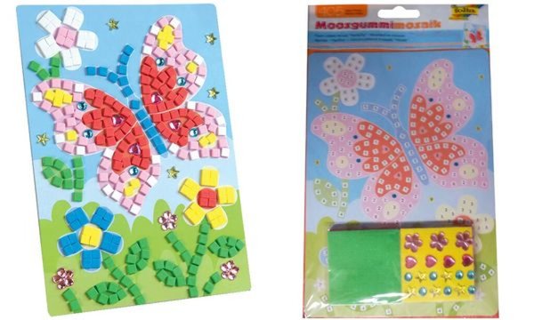 folia Moosgummi-Mosaik Schmetterli ng, 405 Teile (57905187)