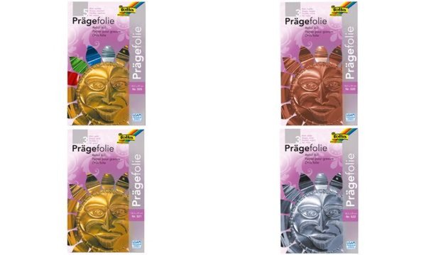 folia Prägefolienmappe, 185 x 290 m m, 3 Blatt, gold (57906070)