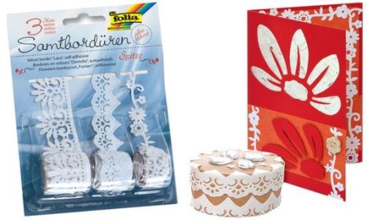 folia Samtbordüren Floral, selbst klebend, farbig sortiert (57905407)