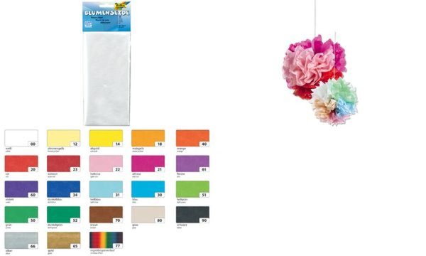 folia Seidenpapier, (B)500 x (H)700 mm, 20 g/qm, hellblau (57905261)