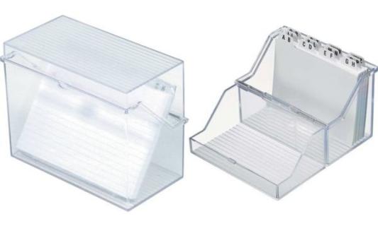 helit Klein-Karteikasten the index , A6 quer, glasklar (5161145)