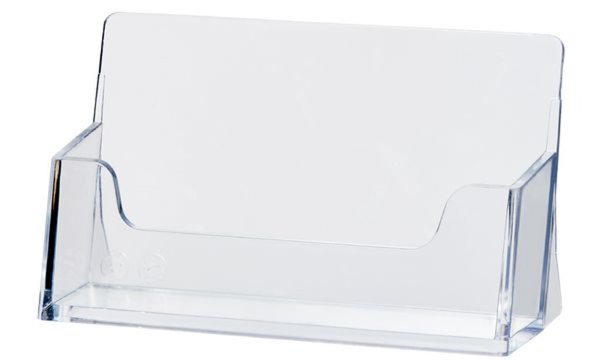 helit Visitenkarten-Aufsteller the helpdesk, glasklar (5170386)