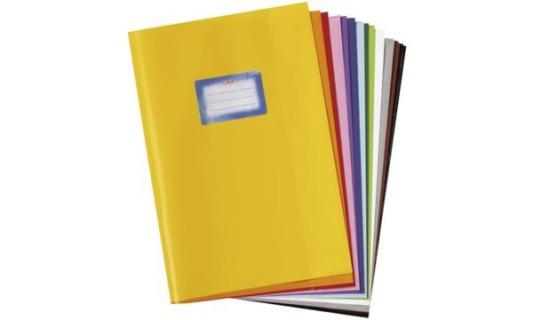 herlitz Heftschoner DIN A4, geprägt (Bast), PP, dunkelblau (5204045)