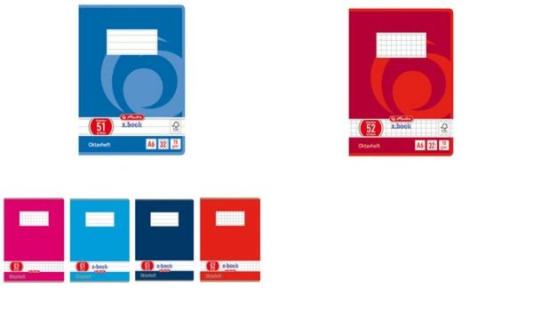 herlitz Oktavheft x.book, DIN A6, k ariert, 70 g/qm, 32 Blatt (413633)