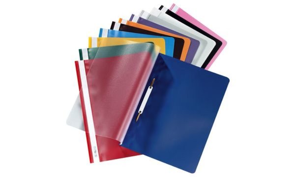 herlitz Schnellhefter, DIN A4, aus PP-Folie, dunkelgrau (977538)