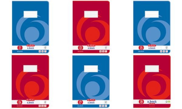 herlitz Schulheft x.book, DIN A4, L ineatur 38 / kariert (3323805)