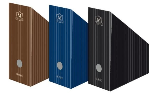 herlitz Wellpappe-Stehsammler Monta na, für DIN A4, blau (10085074)