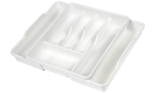 keeeper Besteckkasten franca ausz iehbar, aus PP, weiß (6440648)