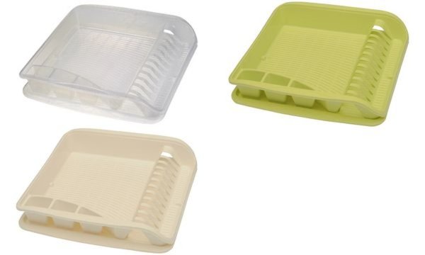 keeeper Geschirrablaufkorb pierre mit Tablett, transparent (6440216)