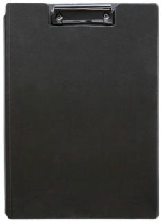 Klemmbrettmappe Schreibmappe A4 horizontal extra stark abwischbar unzerbrechlich Farbe: schwarz