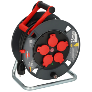 BRENNENSTUHL 9231250100 Kabeltrommel 25 m Schwarz Schutzkontakt-Stecker