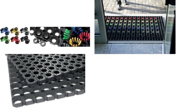 miltex Ringgummimatte EAZYCARE SCRU B, (B)1.000 x (L)1.500 mm (68570042