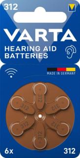 VARTA Hörgeräte Knopfzelle "Hearing Aid Batteries" 312