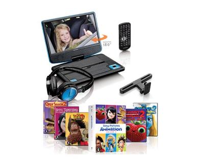 LENCO DVP-910 Portable DVD player Cabrio 22,90cm (9") Schwarz - Blau