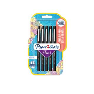 PAPERMATE Faserschreiber Flair B 5 Stk schwarz