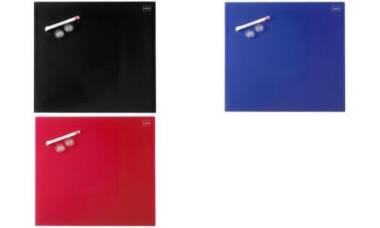 nobo Glas-Magnettafel, (B)450 x (H) 450 mm, blau (5533953)