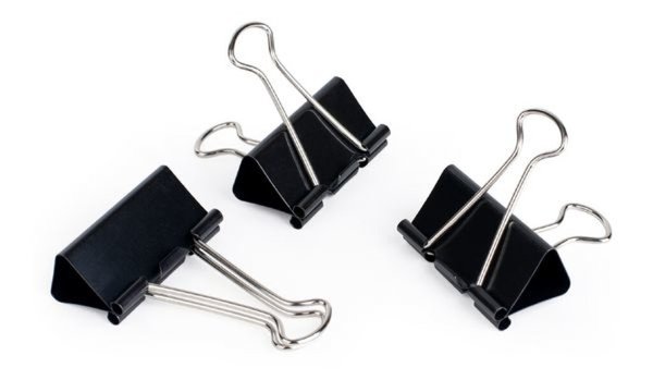 pavo Foldback-Klammer, (B)25 mm, Kl emmweite 9 mm, schwarz (7300114)