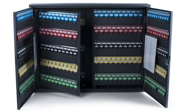 pavo Schlüsselkasten für 300 Schlüs sel, dunkelgrau (7300025)