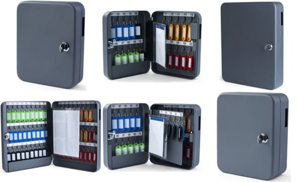 pavo Schlüsselkasten für 30 Schlüss el, dunkelgrau (7300021)