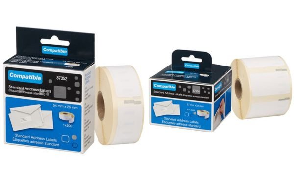 rillstab Rollenetiketten, 57 x 32 m m, weiß, permanent (71700116)