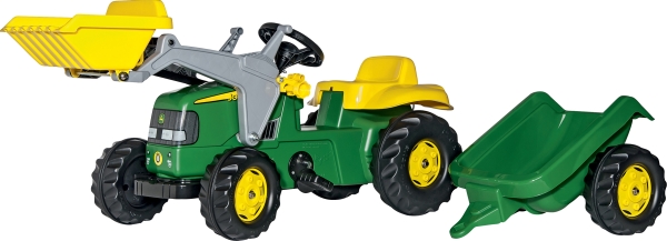 rollyKid Traktor John Deere Hänger+Front, Nr: 23110