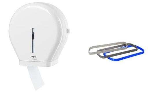 satino by wepa Großrollen-Toiletten papier-Spender, groß (6420684)