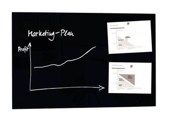sigel Glas-Magnettafel "artverum", (B)1.000 x (H)650 mm