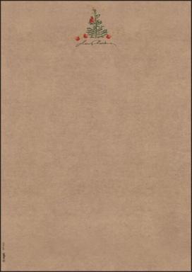 sigel Weihnachts-Motiv-Papier "Christmas with apples", A4