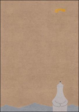 sigel Weihnachts-Motiv-Papier "Polar bear with...", A4