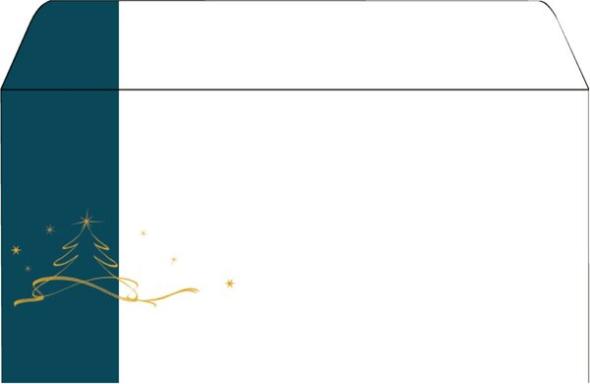 sigel Weihnachts-Motiv-Umschlag "Christmas tree", DIN lang