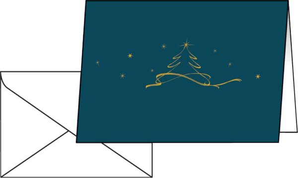 sigel Weihnachtskarte "Christmas tree", DIN A6