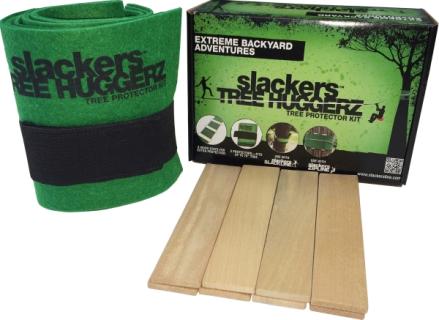 slackers Baumschutz-Set, Filz-Streifen mit Klettverschluss